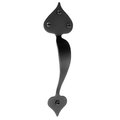 Acorn Mfg Acorn APEBP 8-3/4" Long Smooth Iron Heart Door Pull - Black APEBP